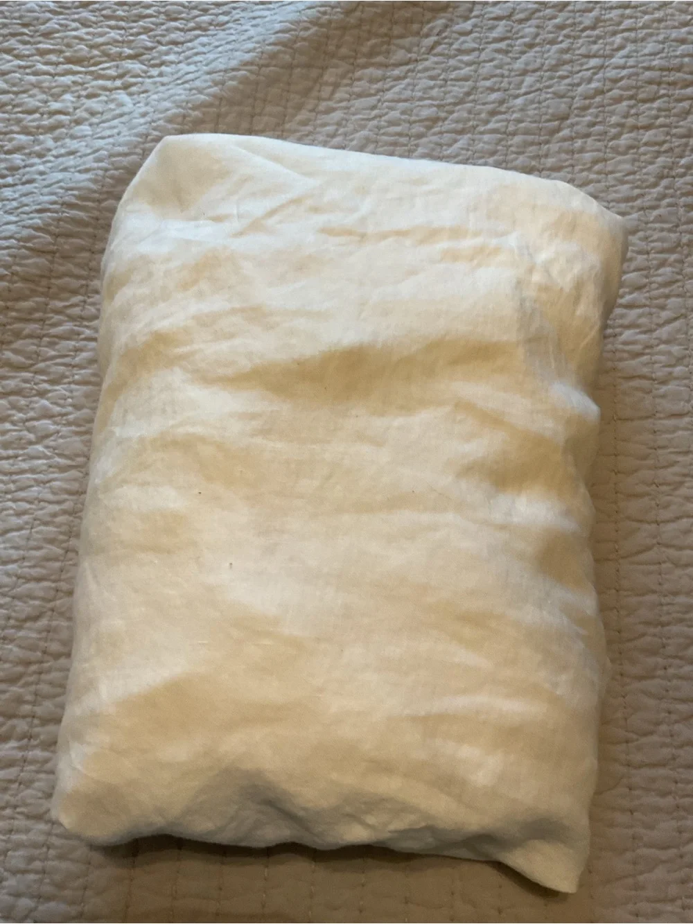 Garnet Hill 100% Linen King Fitted Sheet Portugal